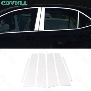 Tira de panel de pilar de ventana exterior de acero cromado para Toyota Camry 2018-2024 - Imagen 1 de 9