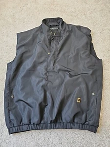 DryJoy by FootJoy Men's 1/2 Zip Black Vest (Size L) - Picture 1 of 8
