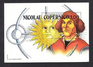 Brazil Sc 1301 MNH. 1973 Copernicus & Sun, Souvenir Sheet of 1, fresh, VF - Picture 1 of 1