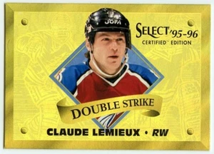 RARE 1995-96 CLAUDE LEMIEUX AVALANCHE SELECT GOLD DOUBLE STRIKE CARD ! - Picture 1 of 1