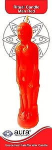 ROTER MANN BILD 7,25" KERZE VELA ROJO CON IMAGEN DE HOMBRE HEIDNISCHER ZAUBER HOODOO - Bild 1 von 2