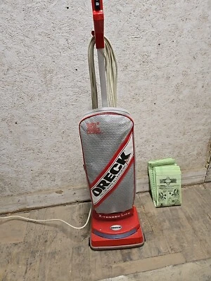 Oreck XL2 Ultra Upright Vacuum Cleaner Red Extended Life Hypo Allergenic Plus - Image 1 of 4