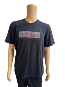 Men Adidas Prem Print Colorblock T-Shirt Tee Shirt Large 100% Cotton - Picture 1 of 4