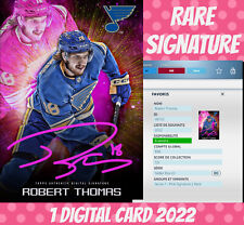 Topps Skate Nhl 2022 Robert Thomas Rare Stellar Box Signature Pink Digital