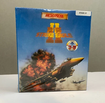 F-15 Strike Eagle II Atari ST Game Software Complete FACTORY SEALED MicroProse - Image 1 of 4