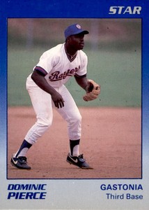 1989 Gastonia Rangers Star #18 Dominic Pierce San Francisco California CA Card