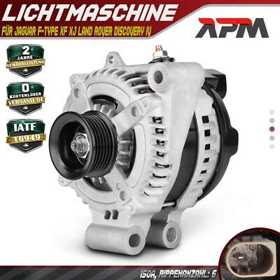 Generatore alternatore 150A 12V per Jaguar F-Type XF XJ Land Rover Discovery IV - Immagine 1 di 4