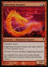 Lightning Serpent Foil | EX | Coldsnap | Magic MTG