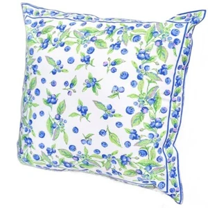 Funda Cojín Jardín April Cornell Arándanos 20 x 20 Azul Blanco Verde Lavanda - Imagen 1 de 4