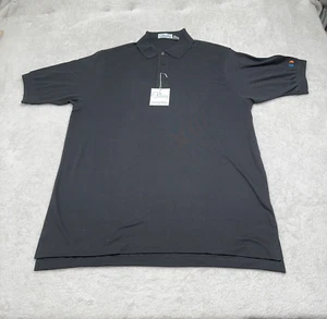 Pickering Poloshirt Herren Große L Schwarz Kimberton Co Bestickt Golf Neu mit Etikett - Bild 1 von 13