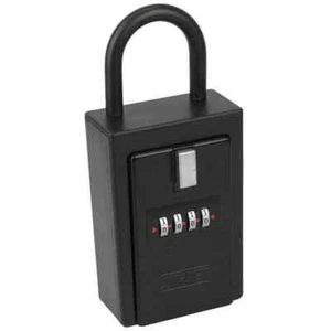 Portable 4 Digit Numeric Combination Key Card Storage Lock Box Holder Durable - Picture 1 of 2