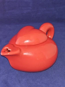 Vintage Halden Seramik rotes Herz Teekanne Geschirr Schüssel Waschtisch Pflanzgefäß Valentinstag EUC! - Bild 1 von 7