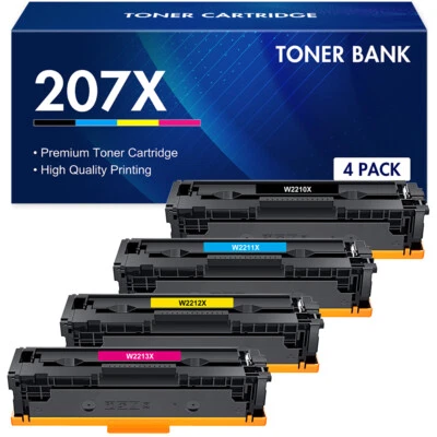 TONER BANK Set 4 toner XXL per HP Color LaserJet Pro MFP M283fdw M283fdn M255dw senza chip