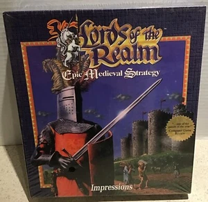 Lords Of The Realm Impressions Big Box 3.5" Floppy Disks PC NEW SEALED RARE! - Picture 1 of 10