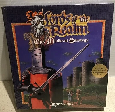 Lords Of The Realm Impressions Big Box 3.5" Floppy Disks PC NEW SEALED RARE! - Image 1 of 4