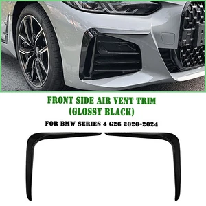 Front Side Air Vent Trim For BMW 4 Series G26 4 Door M Sport Gloss Black 20-2024 - Foto 1 di 13