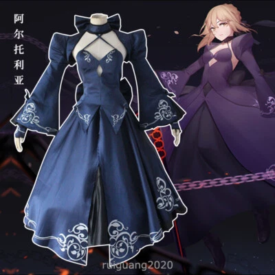 Anime Destino/Gran Orden Sable Disfraz Disfraz Traje Para Mujer Halloween Fiesta Vestido Foto 1 de 4
