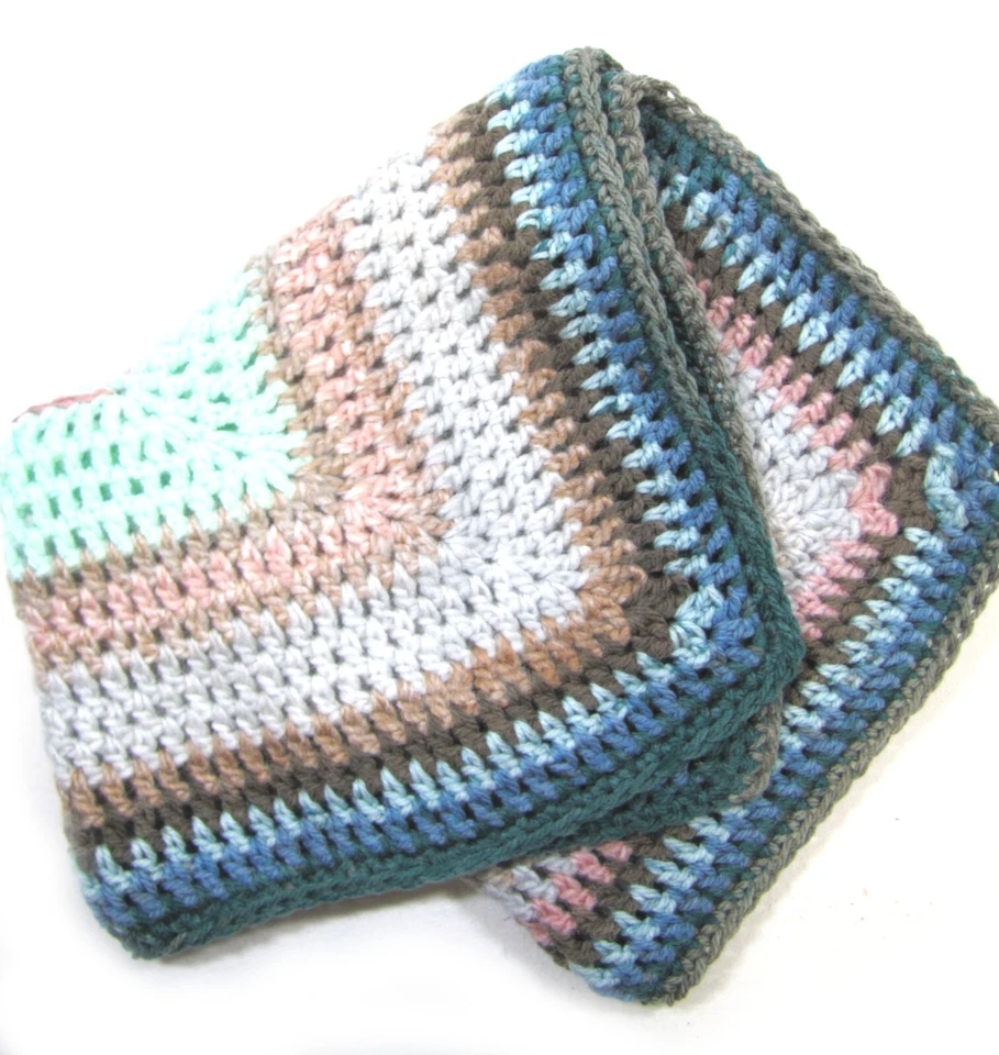 NUEVA MANTA KSS Hecha a Mano Multicolor Bebé 22"x22" Recién Nacido y más BB-131 Foto 1 de 1