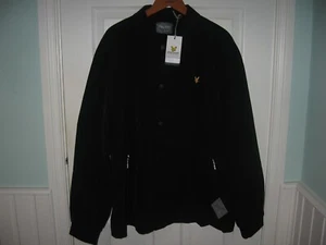 CHAQUETA REPELENTE AL AGUA CON CREMALLERA COMPLETA INFORMAL ENTRENADOR DE GOLF LYLE & SCOTT PARA HOMBRE NUEVA CON ETIQUETAS 2XL NEGRA - Imagen 1 de 19