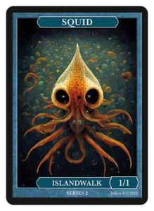 Squid Token Givememana Tokens Series 2 Magic the Gathering MTG - Picture 1 of 2