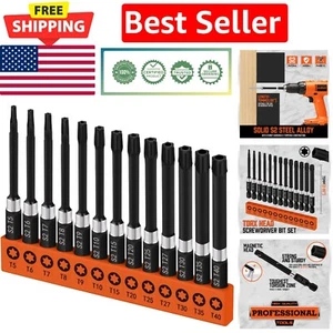 Comprehensive 13-Piece Torx Bit Set - Impact Rated for Automotive & Electronics - Picture 1 of 8
