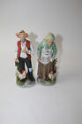 Vintage Homco Figurines Old Man & Woman Farm Country Couple Chicken 10.25? Tall