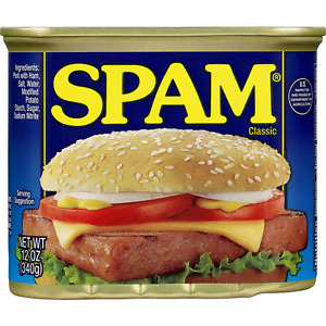 Spam Classic, 12 Oz., Ounce Can (Pack of 12) Canned