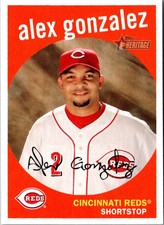 2008 Topps Heritage Alex Gonzalez #251 Cincinnati Reds