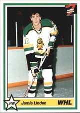 1990-91 7th Inning Sketch WHL Hockey #283 Jamie Linden
