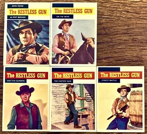 1958 Revue Prod., The Restless Gun, John Payne as Vint Bonner, Complete Set 1-5