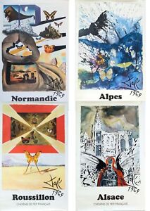 Salvador Dali - SNCF-Suite Papillon (4 oeuvres signées - grandes) - 1969 Affiche