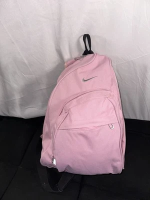 NIKE Mini Swoosh Bolso Bandolera Mochila de Hombro Rosa Y2K Raro De Colección Foto 1 de 4