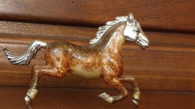 Cavallo collezione Saturno in Argento 925% e Smalto a fuoco - Immagine 1 di 4