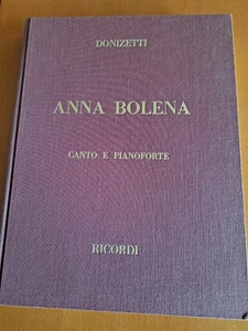 Donizetti: Anna Bolena. Canto e Pianoforte.  Ricordi , 1974. Almost new - Picture 1 of 2