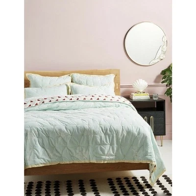 Anthropologie Rosalind Queen JUEGO DE EDREDÓN Y FARSA Raro - NUEVO Foto 1 de 4