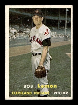 1957 Topps #120 Bob Lemon Indians EX+ *u9 Foto 1 de 2