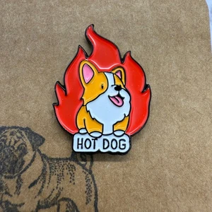 Enamel Pin | Hot Dod | Corgi - Picture 1 of 2