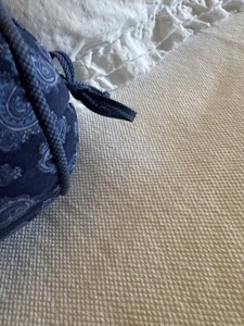 CRATE AND BARREL White 100% COTTON Blanket Minimalist Coverlet 90 x 92 Pristine - Picture 1 of 8
