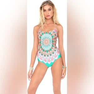 Luli Fama Dream Catcher Be Scene One Piece Swimsuit Medium-Still Full Price $196 - Picture 1 of 11