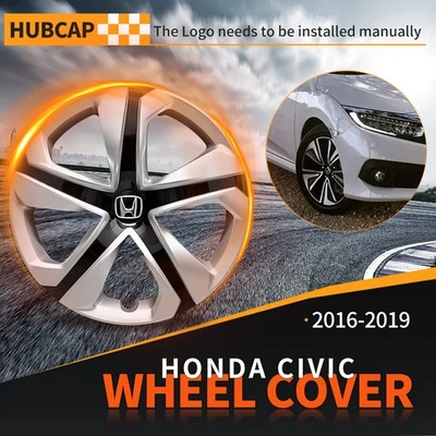 1PC Hubcap 16" Wheel Cover Fit 2016-2019 Honda Civic Tire&Steel Rim 55099 New - Image 1 of 4