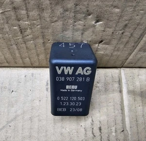 VW AUDI SEAT SKODA GLOW PLUG RELAY NUMBER 457 038907281B 0522120503 B - Picture 1 of 18