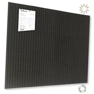Large Cork Board Alternative-12 Pcs Self-Adhesive Felt Bulletin Board Black - Picture 1 of 7