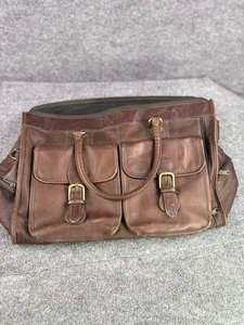 Boulder Ridge Seesack schwarz 100 % Rindsleder 18 Zoll x 12 Zoll x 7 Zoll - Bild 1 von 12