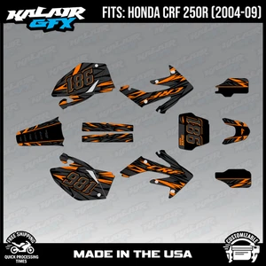 Graphics Kit for Honda CRF250R (2004-2009) CRF 250R Twitch Series - Orange - Bild 1 von 4