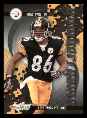 2003 Score Numbers Game #NG23 Hines Ward /1329 - Image 1 of 2