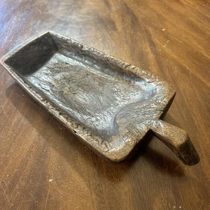 Antike Holzmaserschaufel primitiv  - Bild 1 von 6