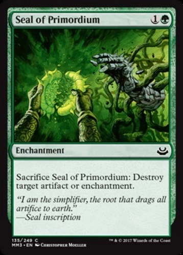 x1 Seal of Primordium - Modern Masters 2017 - NM - MTG - Image 1 of 1