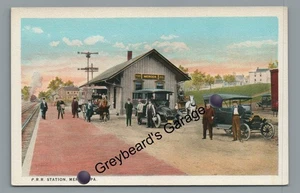 PRR Railroad Train Station Depot MERCER PA County Pennsylvania Postcard - Picture 1 of 2