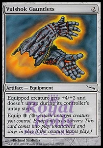 Vulshok Gauntlets 4x FOIL MDN MTG Mirrodin Common MINT artifact - Picture 1 of 1