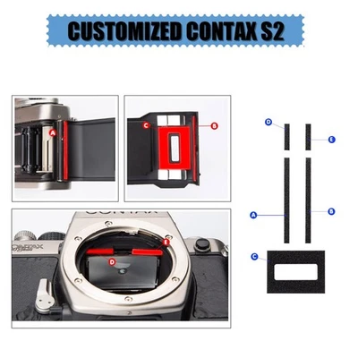 Pre-Cut Light Seal Foam Sponge 3 Kits Camera Repair Kits Fit For Contax S2 - Image 1 of 4